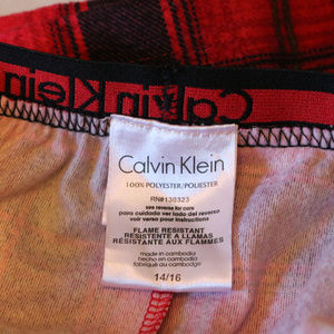 Calvin Klein Bottoms - Calvin Klein Red Plaid Boys14/16 Pajama PJ Pants Calvin Klein Bottoms - Calvin Klein Red Plaid Boys14/16 Pajama PJ Pants